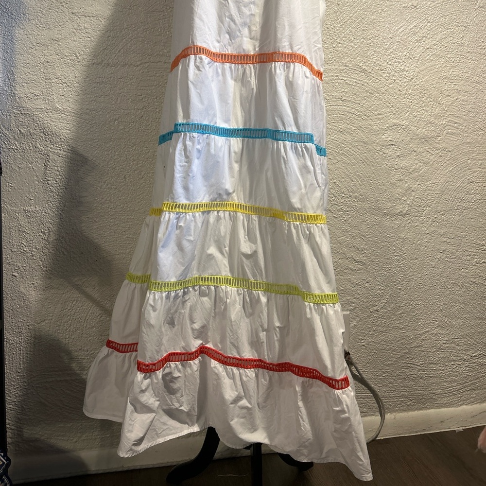 ENGLISH FACTORY Color Trim Sleeveless Maxi Dress Size L - Picture 15 of 15